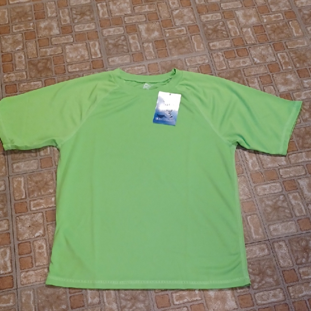 Kanu Surf Neon Green Tee  Surf, Swim Shirt Size Small